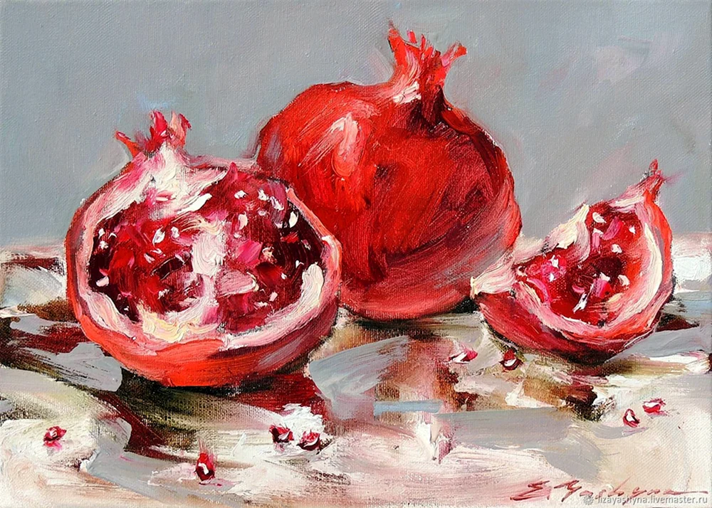 Martiros Manukyan Stillleben mit Granatäpfeln
