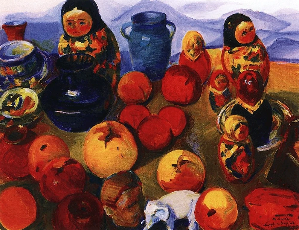 Martiros Saryan Stilleben. Saryan „Eriwan Blumen“