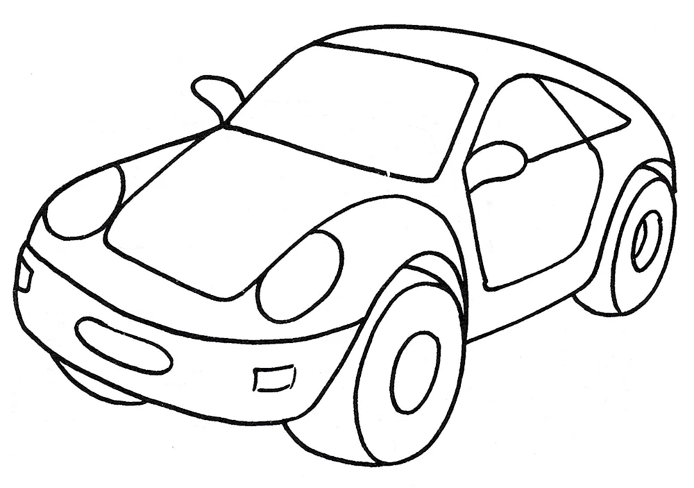 Auto ausmalen für Kinder