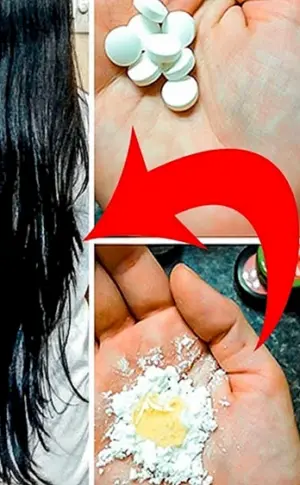 Haarmaske mit Aspirin
