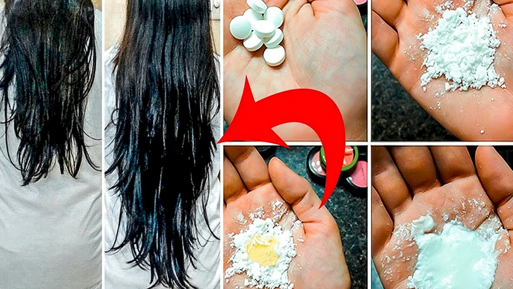 Haarmaske mit Aspirin