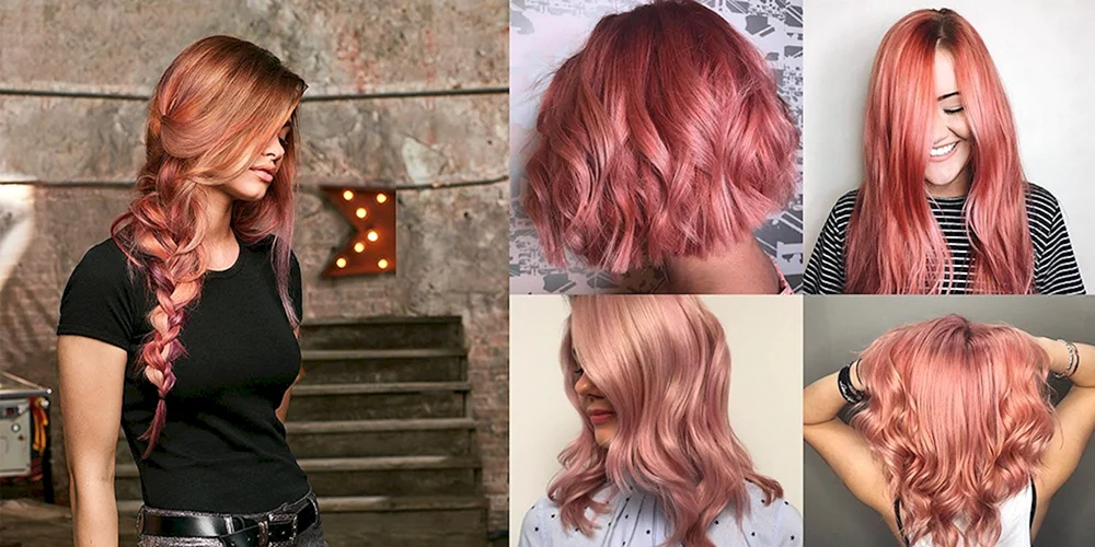Rose Gold Haarfarbe