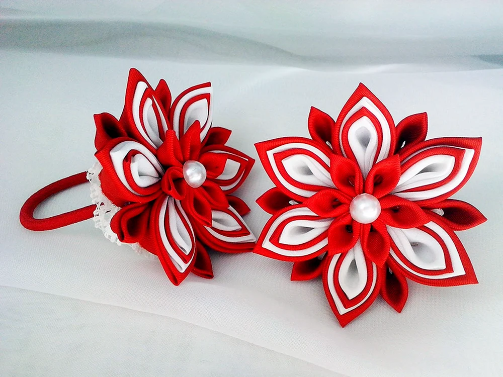 Kanzashi-Haarbänder