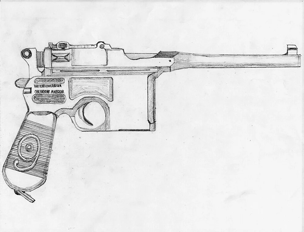 Mauser c96 Zeichnung