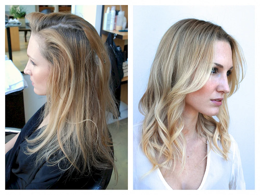 Tönung Weizenblond