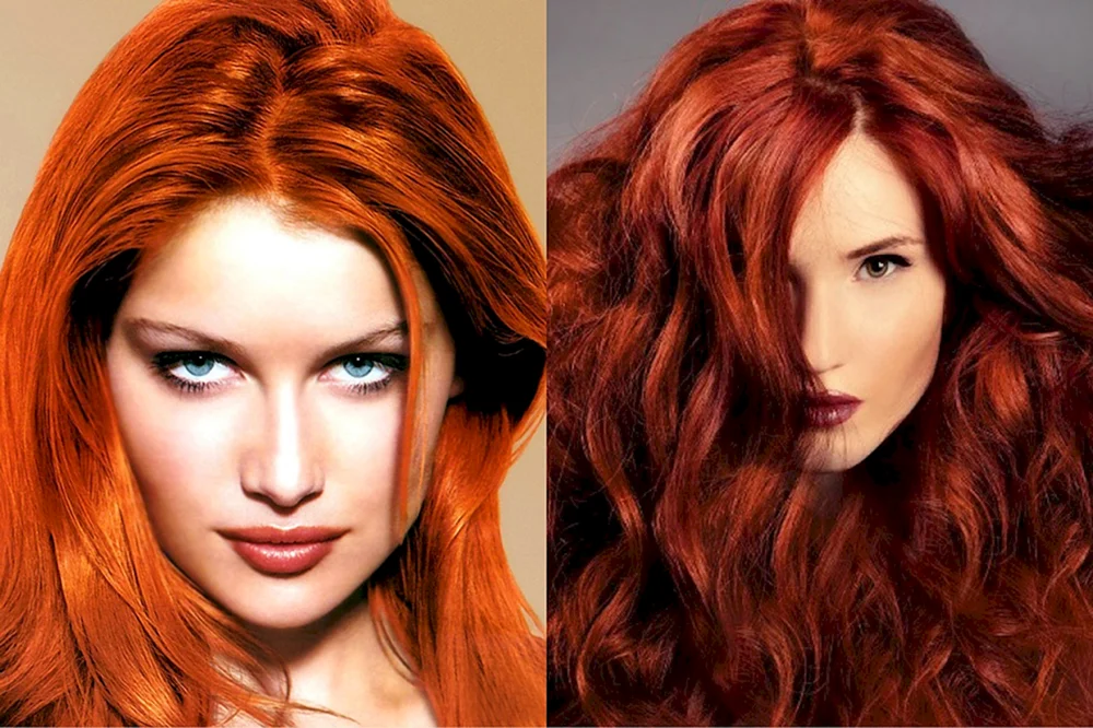 Estels kupferbraune Mahagoni-Balayage für rotes Haar