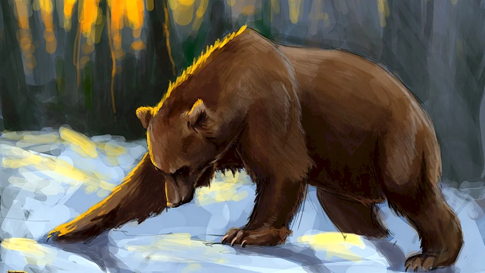 Bedrohlicher Grizzlybär