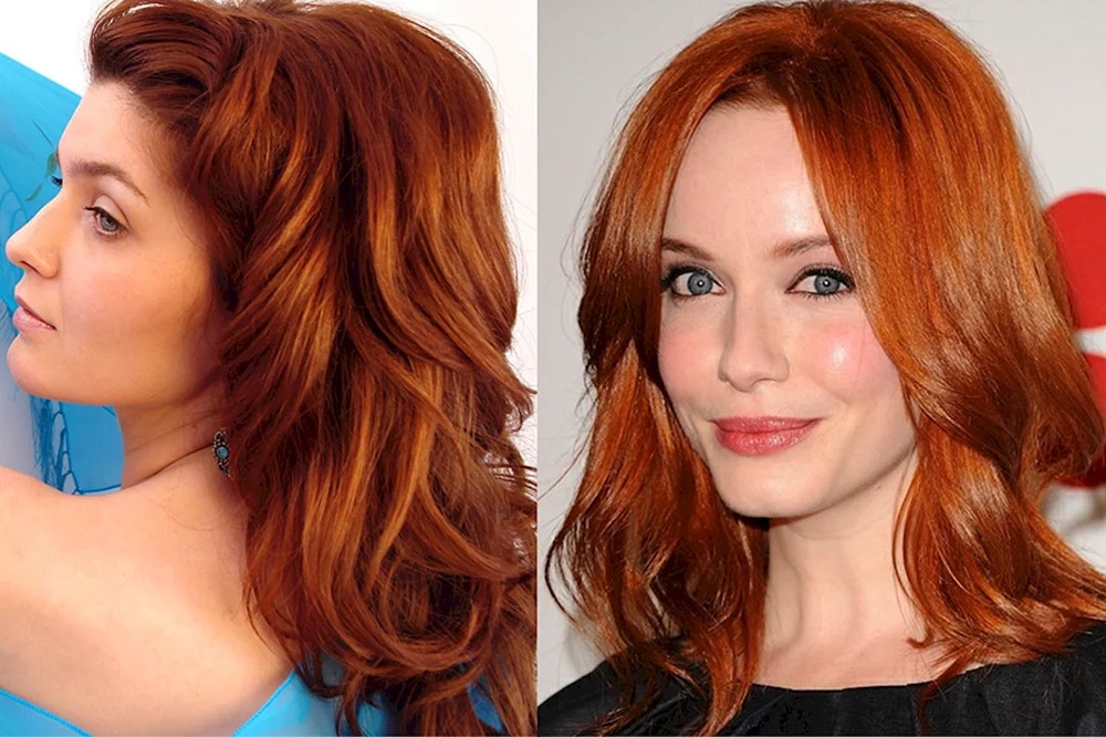 Mittelgoldene Haarfarbe