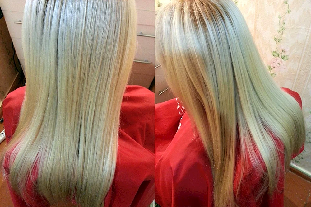 Blond färben