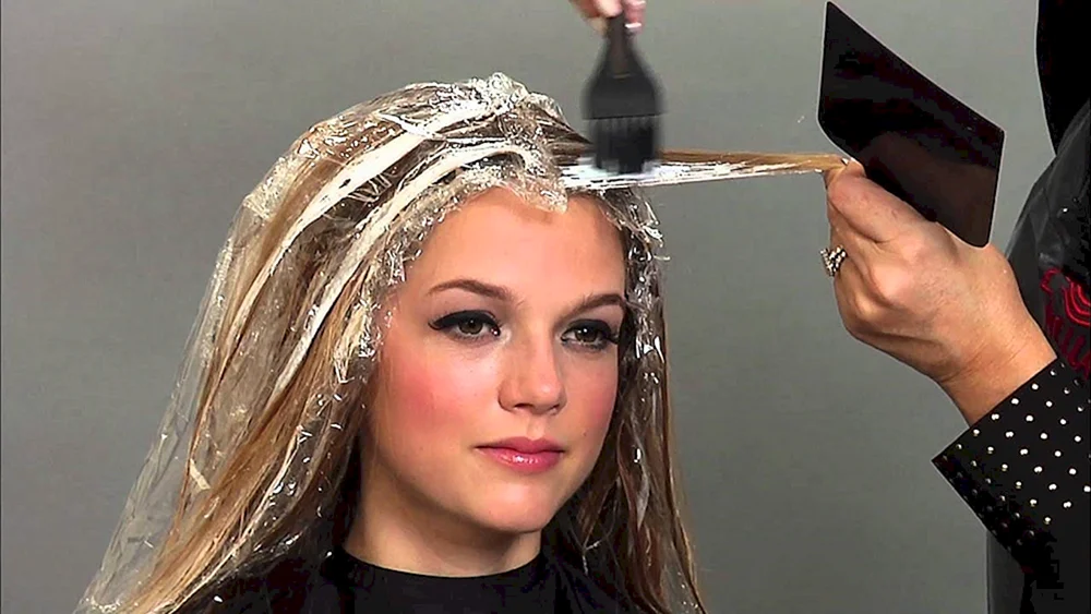 Balayage-Haarfärbetechnik