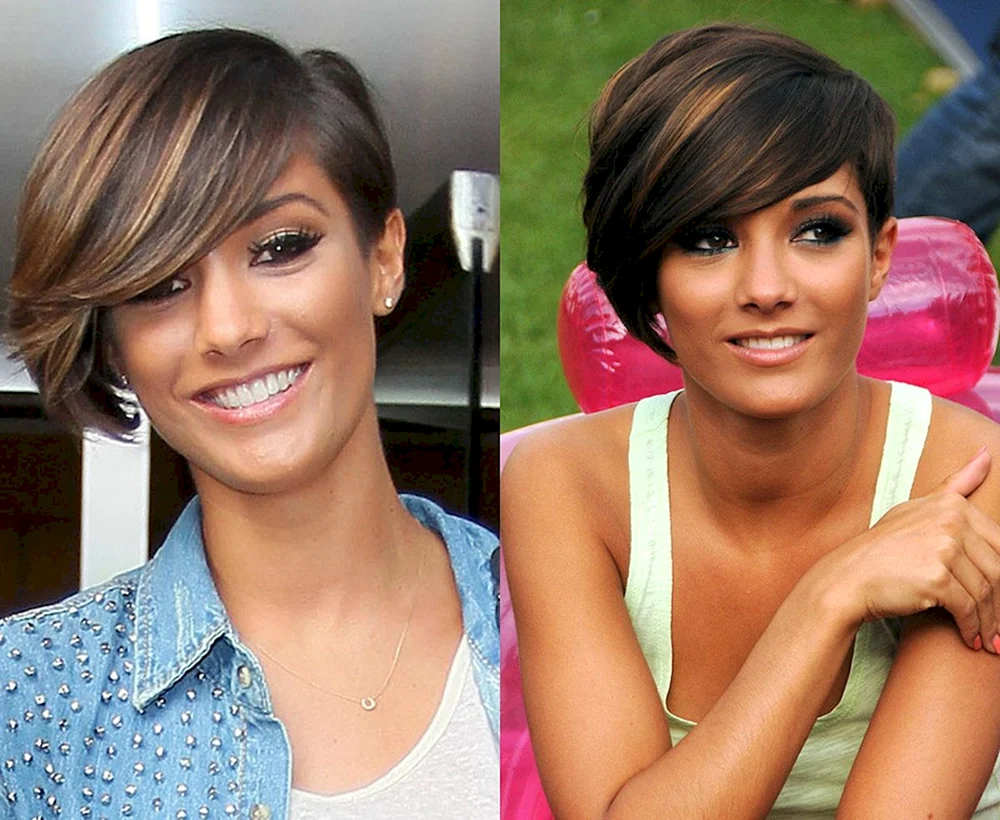 Pixie-Schnitt mit Asymmetrie