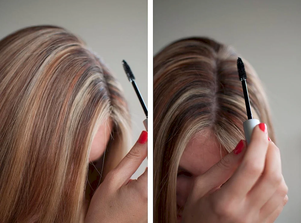 Schönes Wurzelbalayage