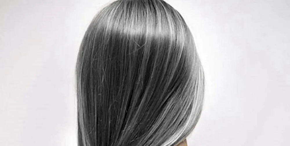 Graues Haar Färbung