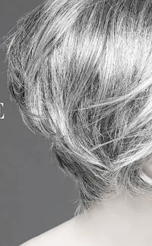 Graues Haar Styling