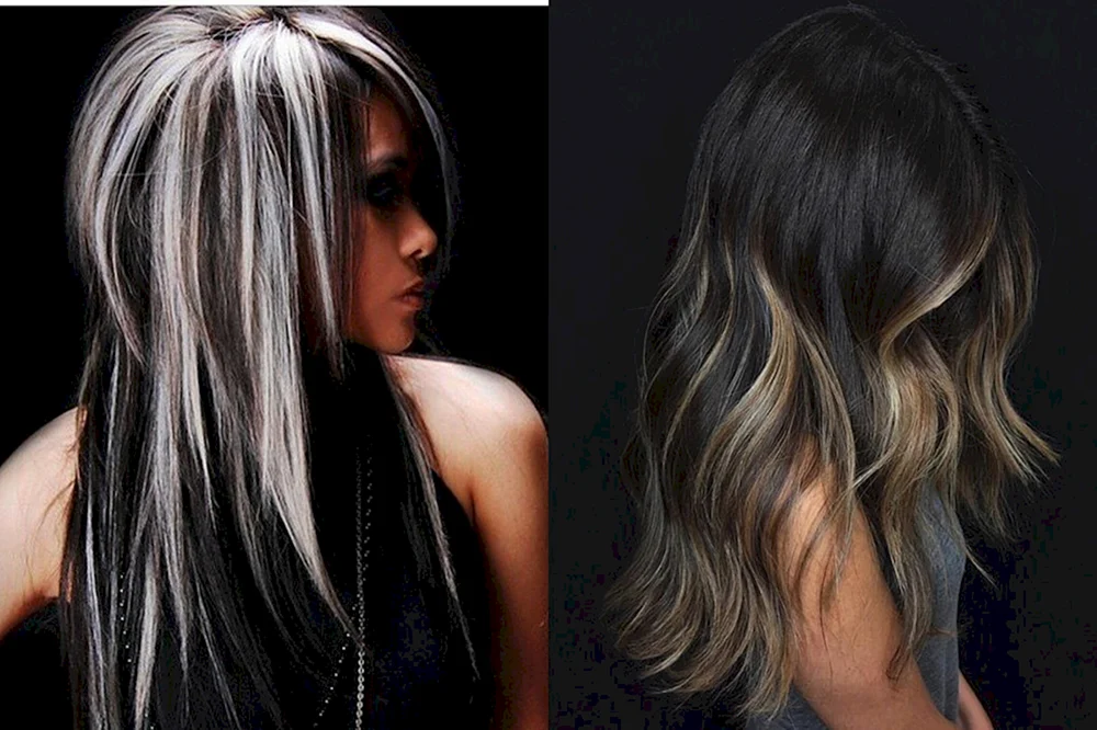 Dunkle Haare färben