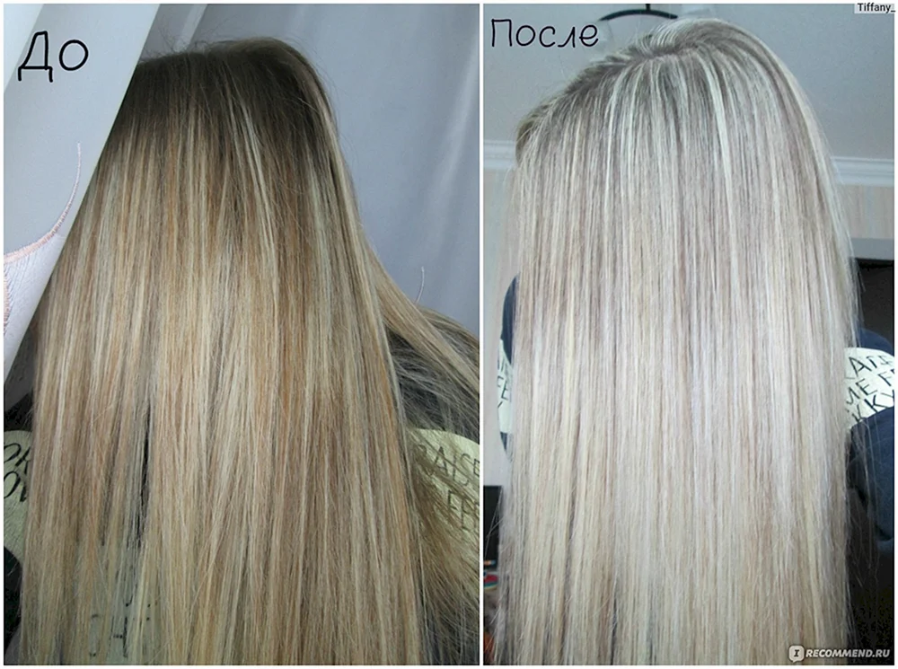 Balayage balayage Silberblond