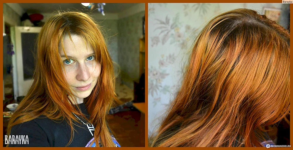 Rote Wurzel balayage