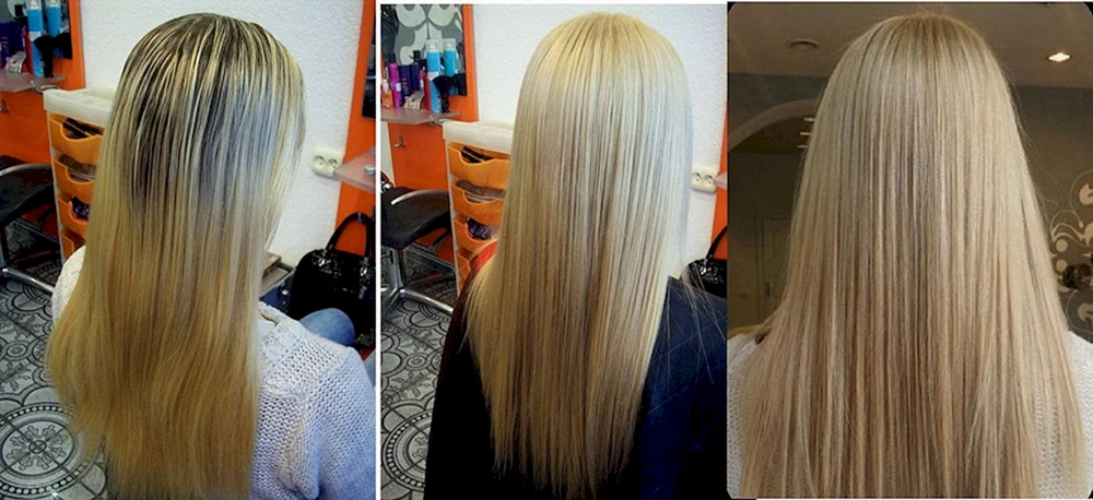 Schmelzen. für kurzes blondes Haar