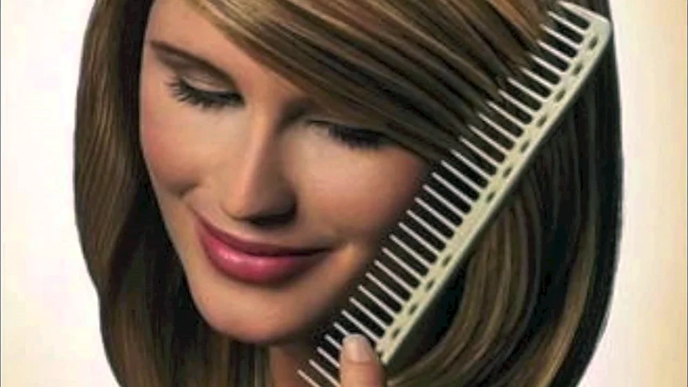 Haarmaske auf dem Haar
