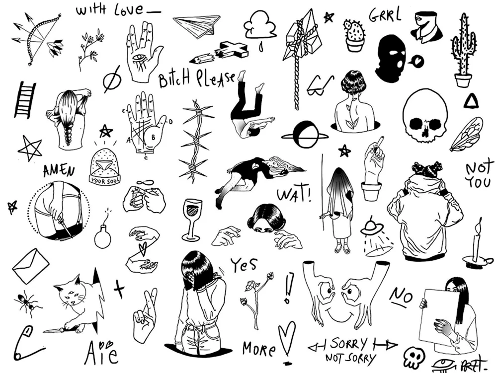 Kleine Tattoo Skizzen