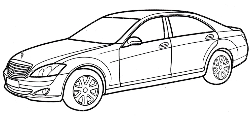 Mercedes Benz w210 ausmalen
