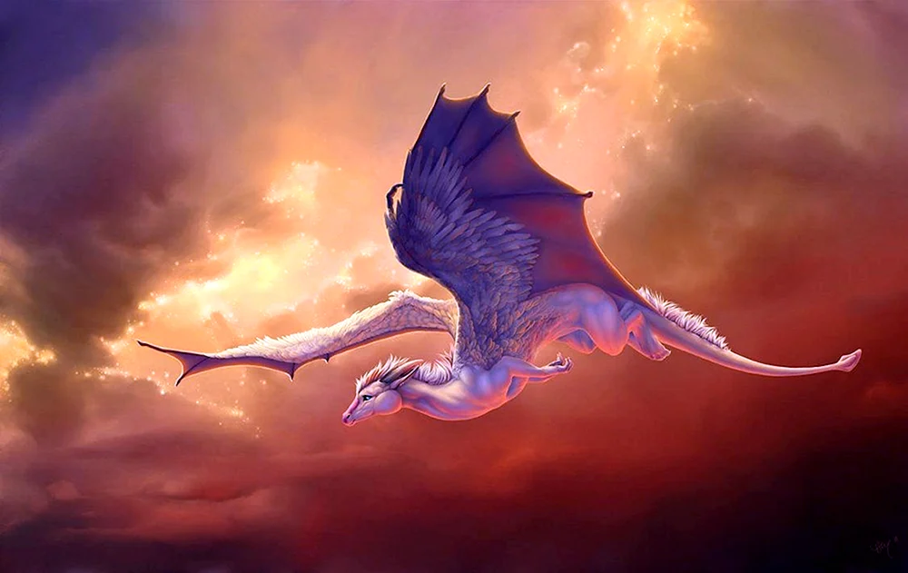 Merlin white dragon