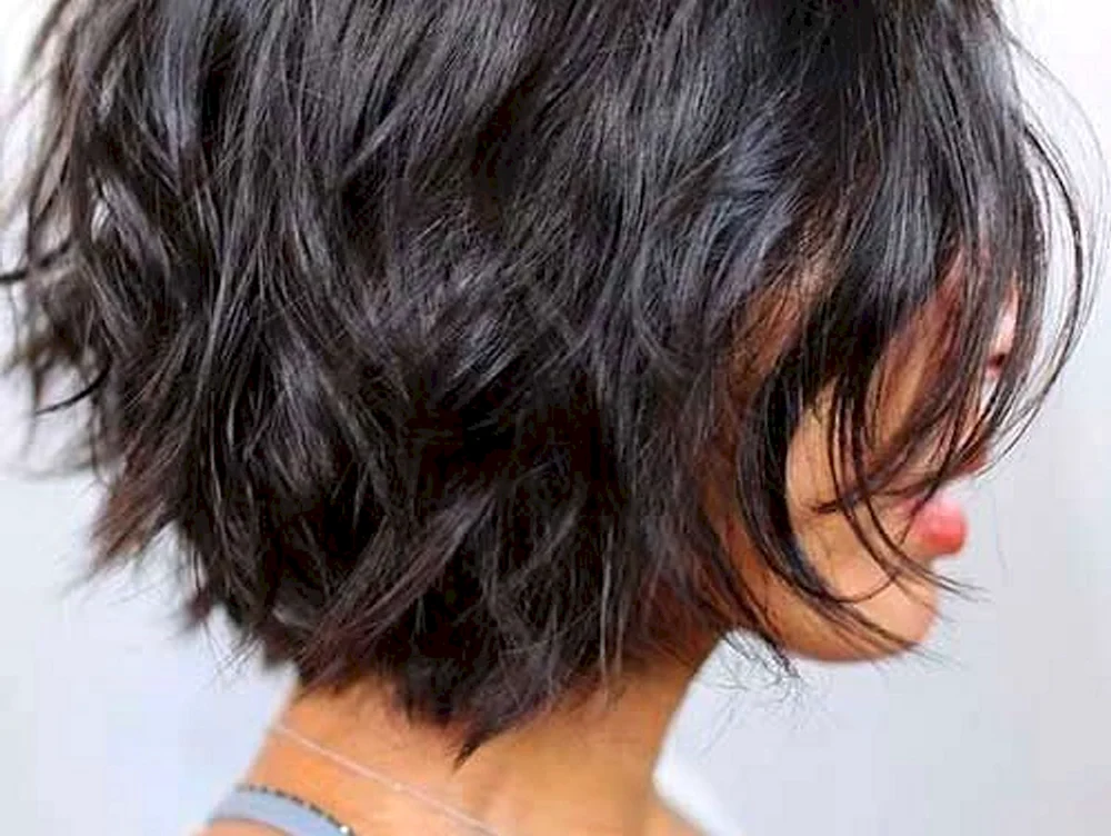 Soft textured bob