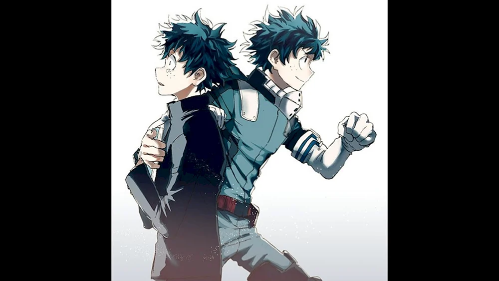 Midoriya Izuku schwarz und weiß. Izuku