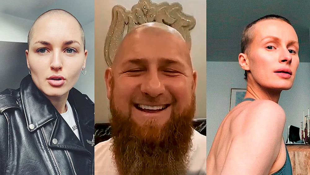 Mia Boyko rasiert mit Glatze