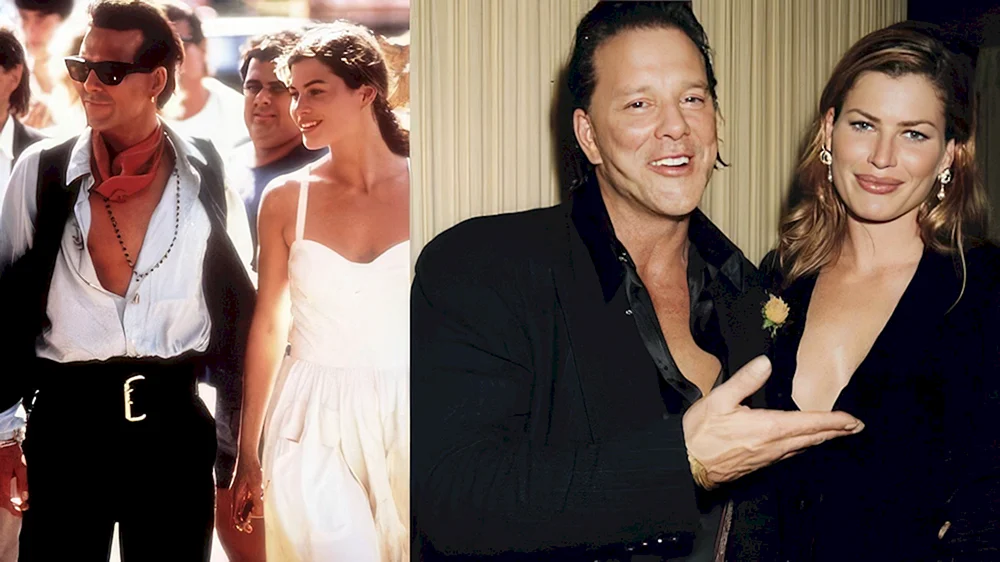 Micky Rourke und Carrie Otis
