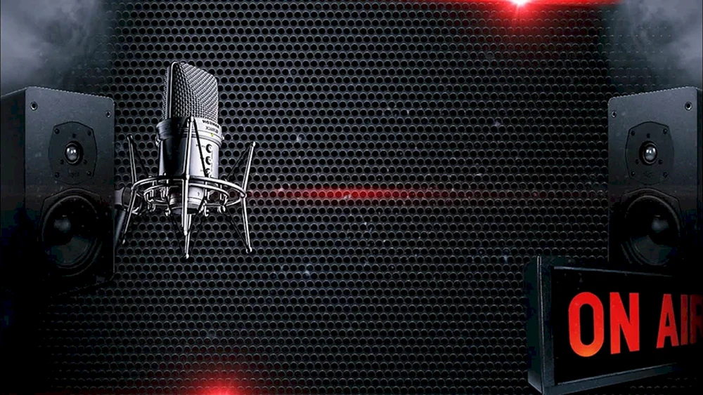 Kopfhörer und Mikrofon Radio