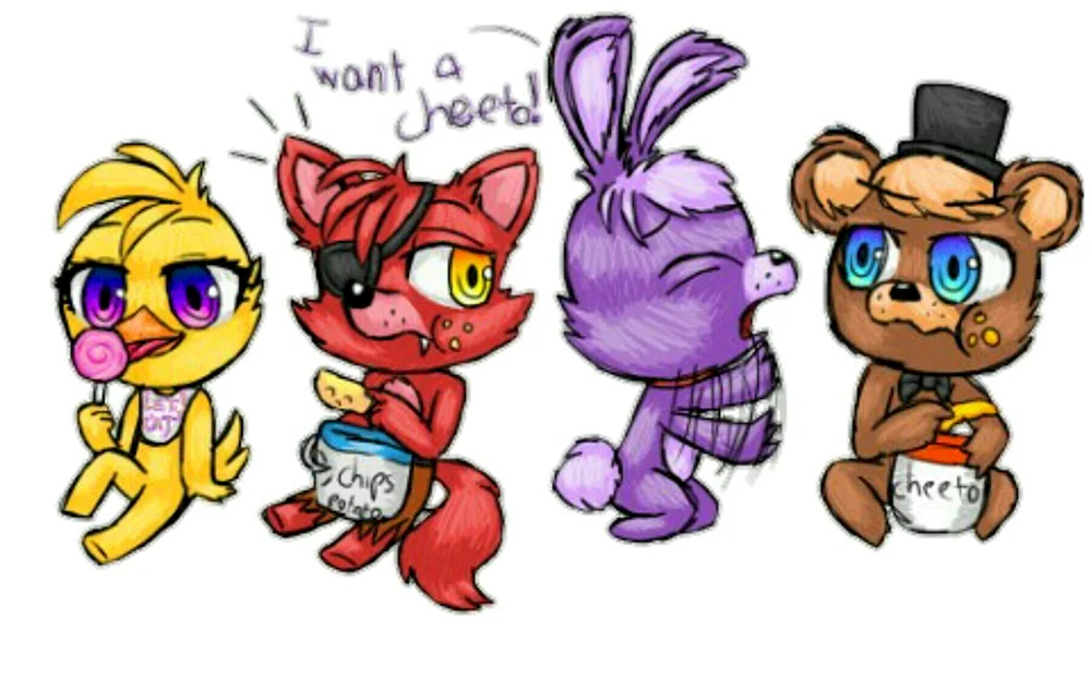 FNAF-Zeichnungen zum Zeichnen