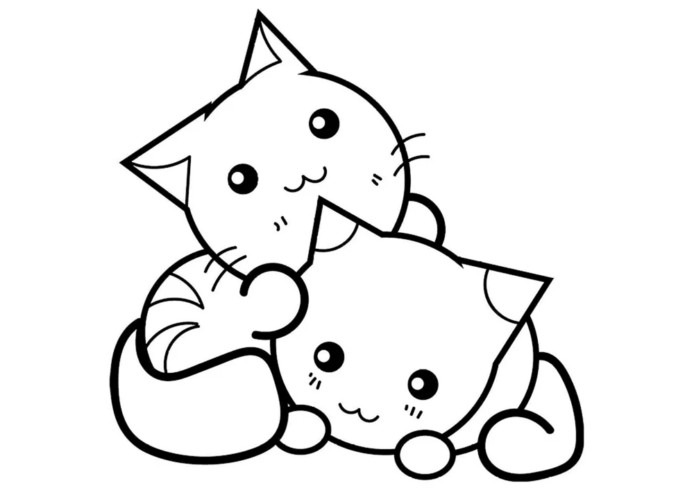 Katzen. Ausmalen