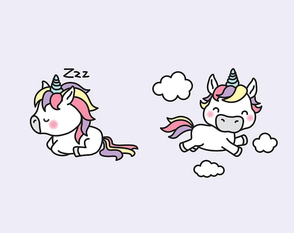 Fluffy Einhorn
