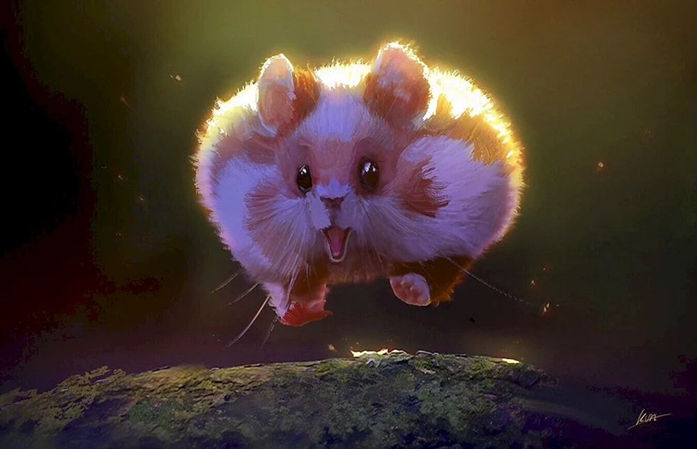 Süße Hamsterkunst