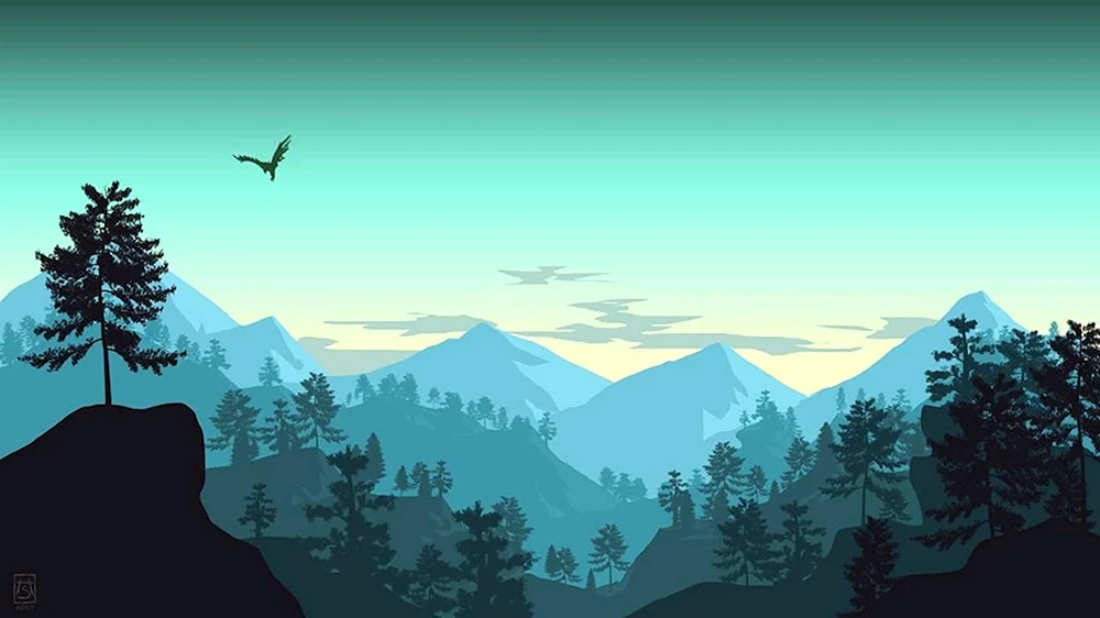 Minimalistische Landschaften