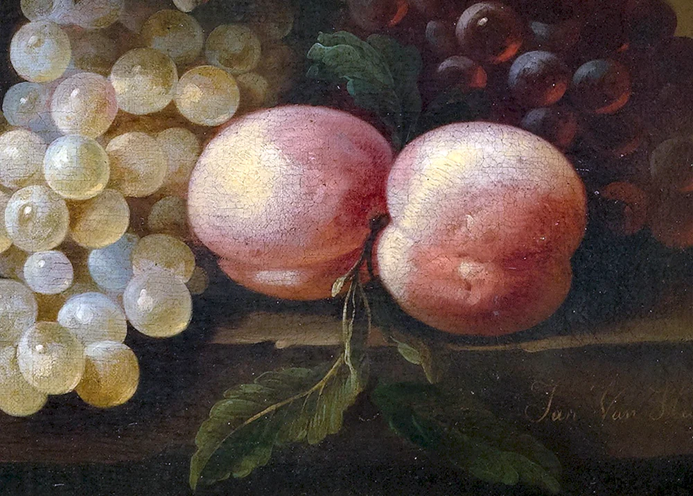 Mehrschichtige Aquarell-Ölmalerei.