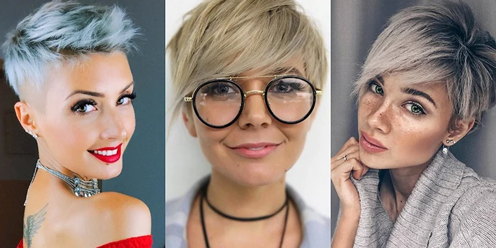 Modische Haarschnitte für Frauen auf kurzem Haar