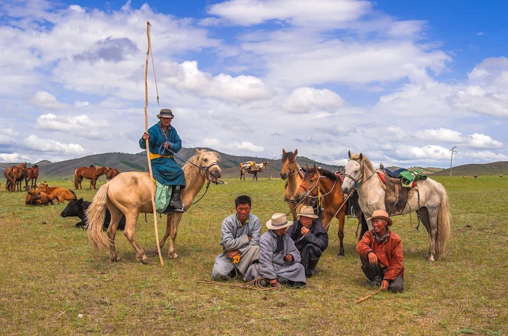 Mongolische Steppennomaden