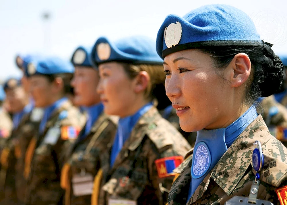 Mongolische Mädchen in der Mongolei