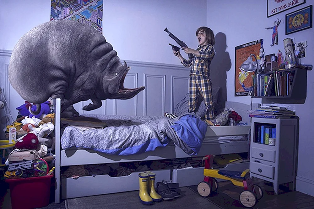 Monster, die im Haus wohnen