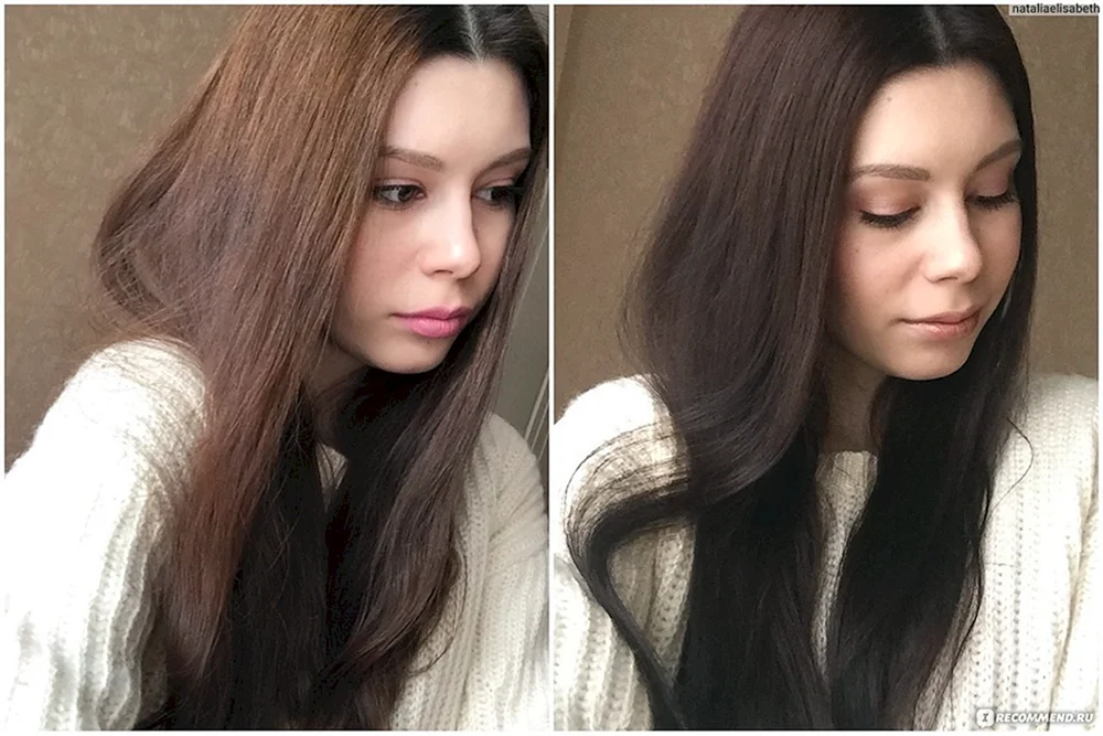 Frostige Kastanie Haare