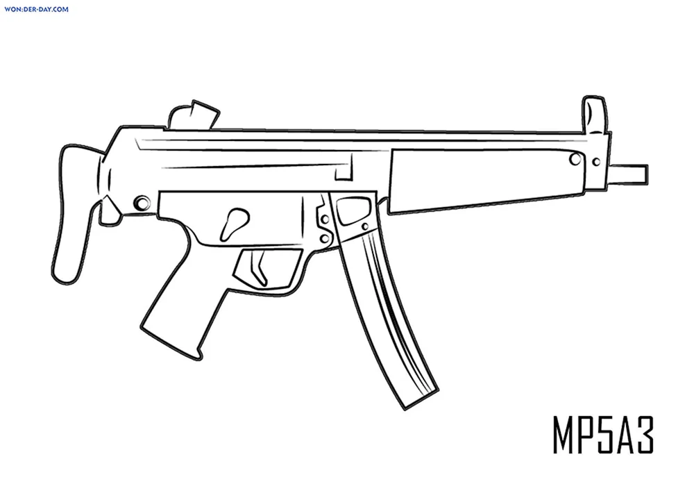 Mp5 Maschinengewehr Färbung