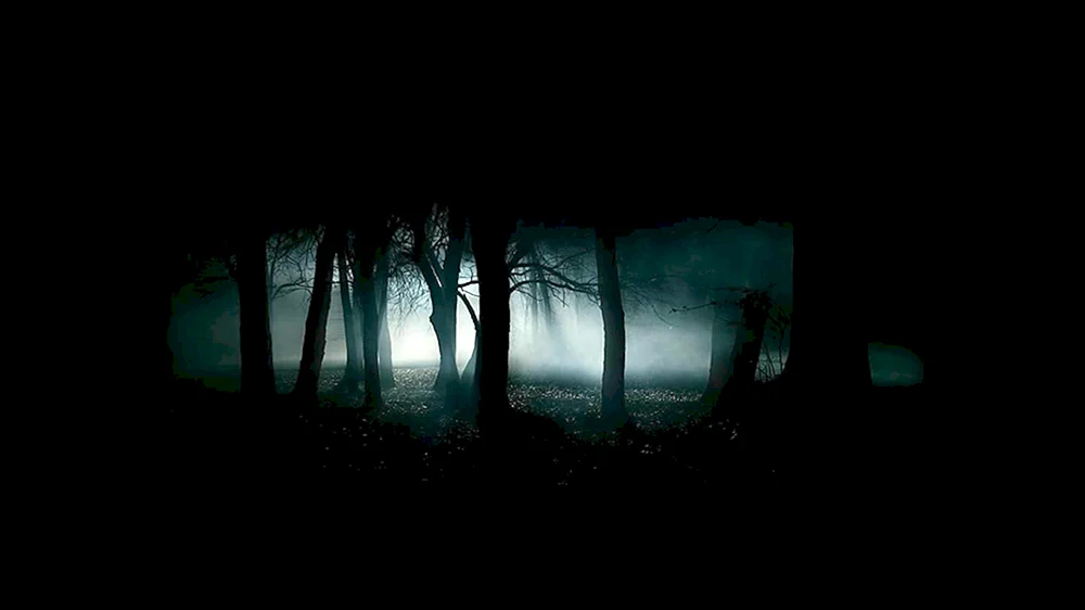 Dunkle Landschaft