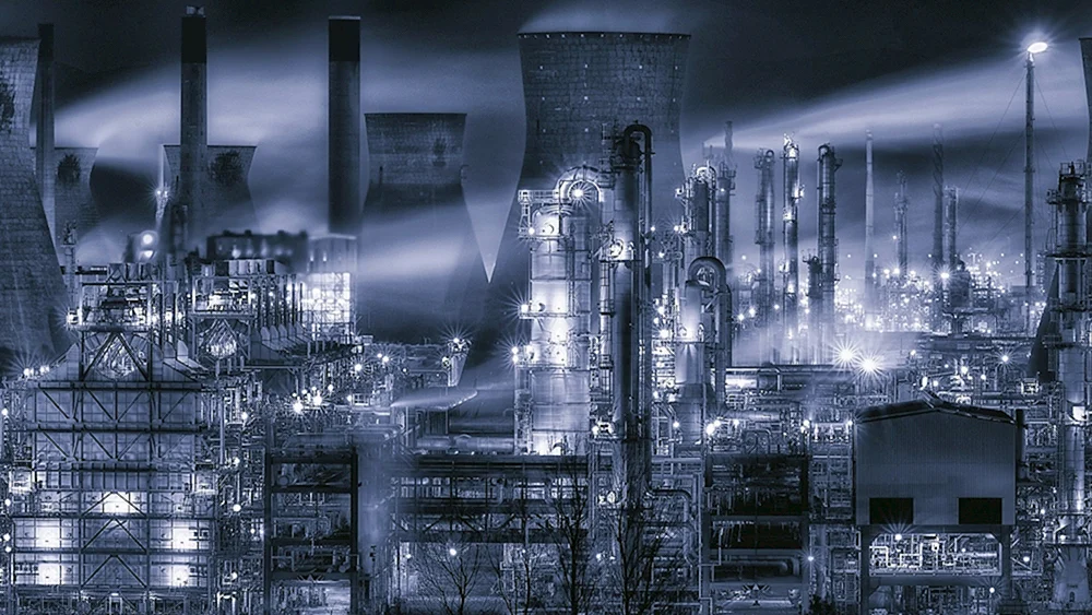 Düstere Industrielandschaft