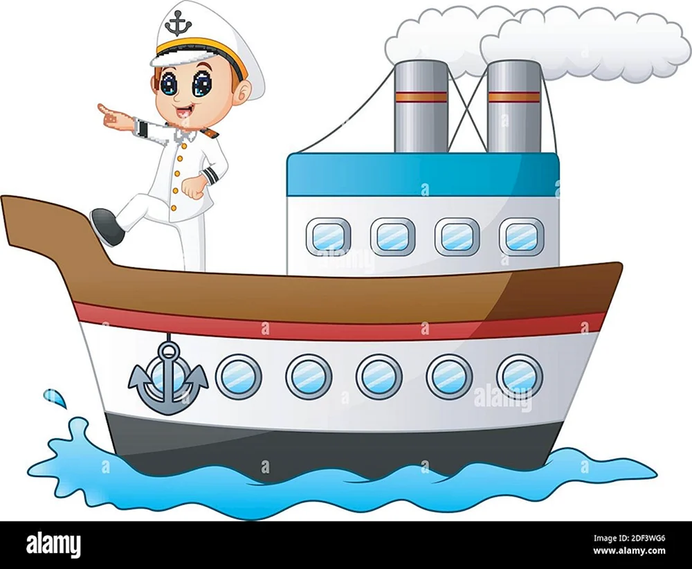 Junge mit Schiff