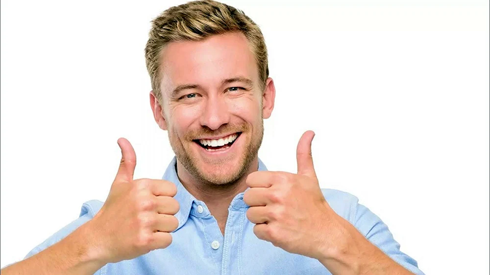 Männer lächeln