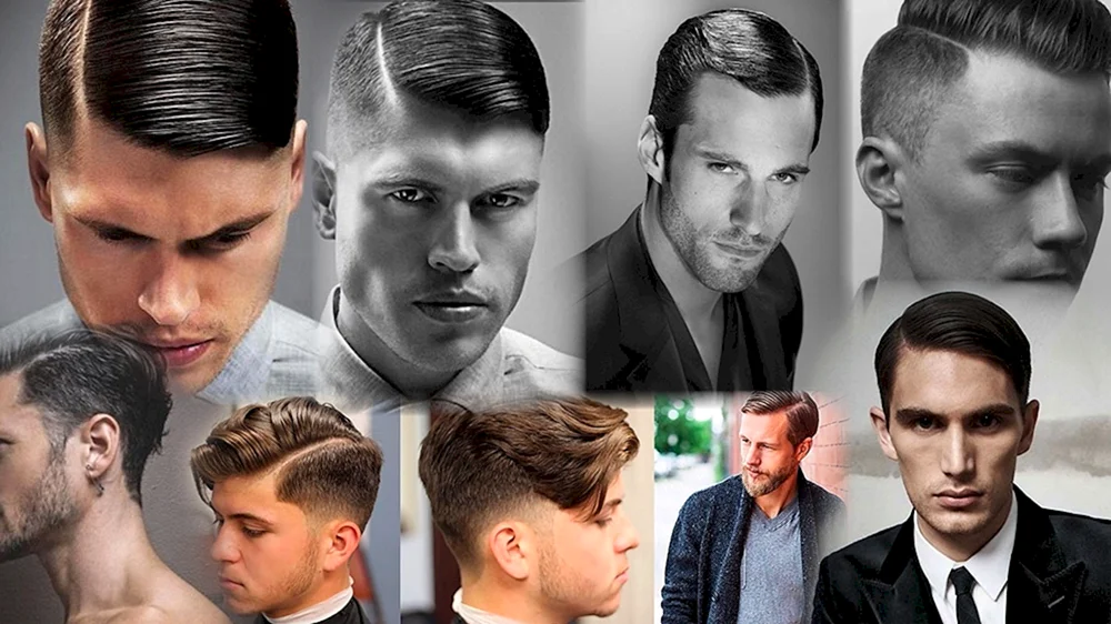 Herrenfrisuren mit Seitenscheitel