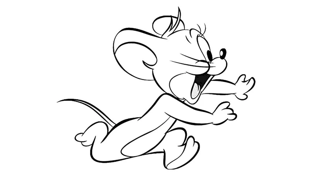 Jerry die Maus Jerry zum Ausmalen