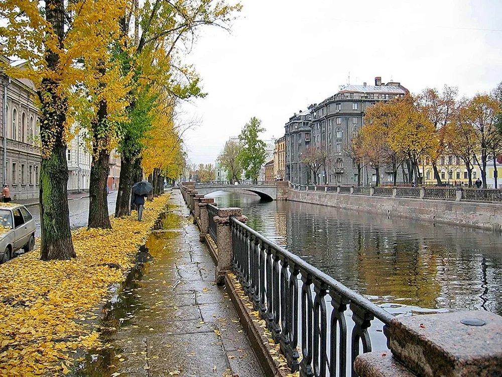 Petersburger Herbst Michailowski-Schloss